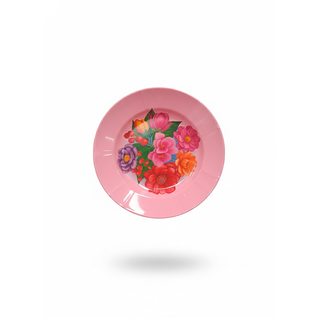 PLATO MELA SEMI HONDO DECO COL SURT MARGARITA 324-COLORES