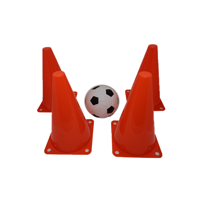 SET 4 CONO C/PELOTA RED BEISE KM4864
