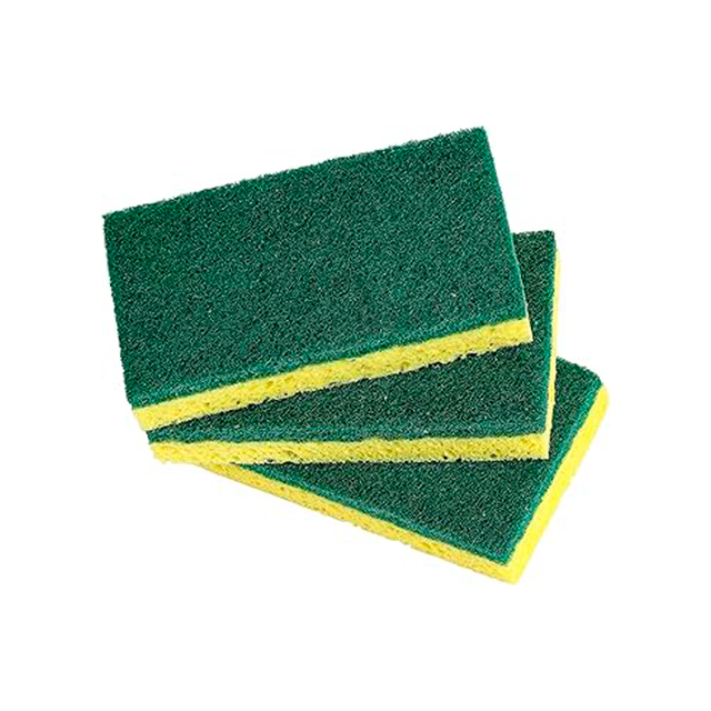 SET 6 ESPONJA/MASCON VERDE P/TRASTOS BRIGTH