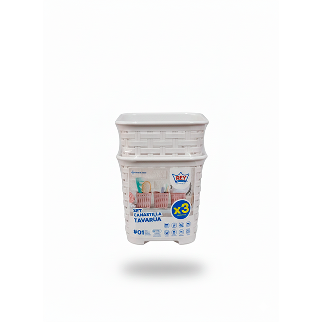 SET CANASTILLA PLAS TARAVUA #1 3 UN REYPLAST CNX040400