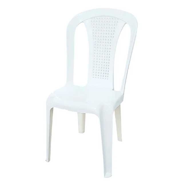 SILLA PLAS S/BRAZO ROMA BL MEGA