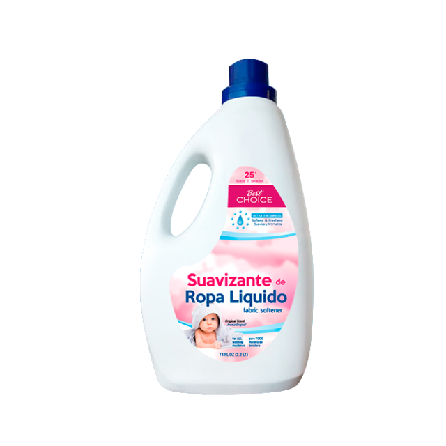 SUAVIZANTE ROPA LIQUIDO 2.2 LT FLORAL BEST CHOICE