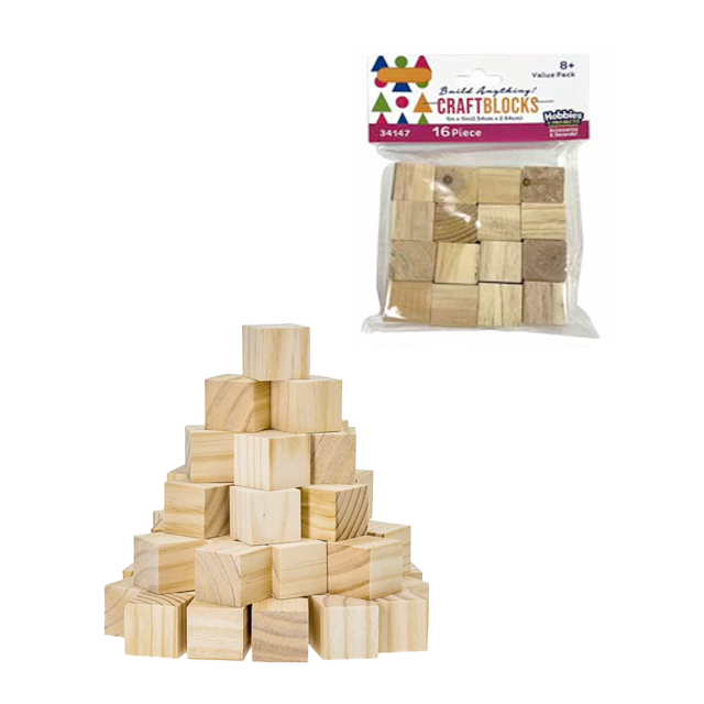 TROCITOS CUBOS MAD 1X1" 16 PZ FAMILY MAID 34147