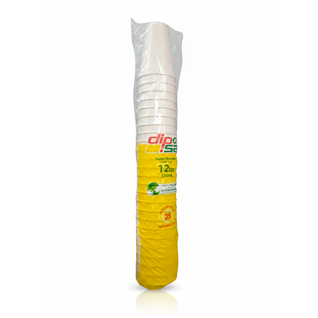VASO DESE 12 OZ 25 UN DIPSA 1049