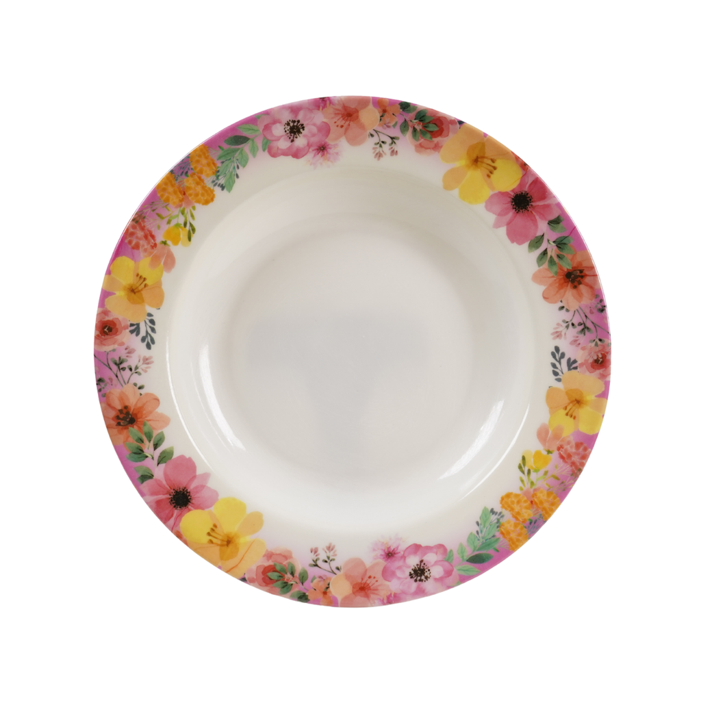 PLATO MELA HONDO 8" RED OR/DECO GIGI CK2008C