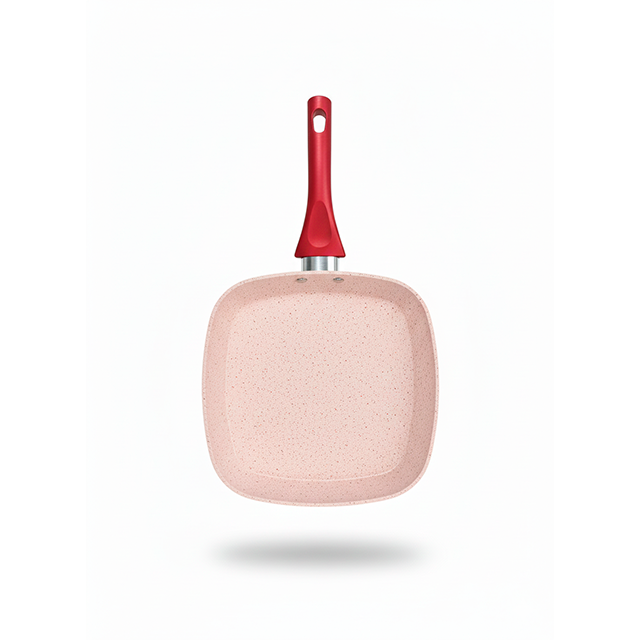 SARTEN ANTIAD 28 CM CUAD MOTEADO ROS PAST ALFA 89128