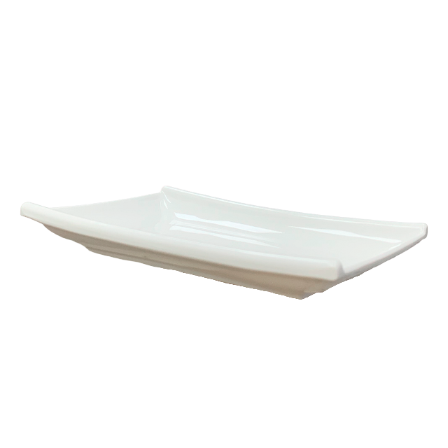 BANDEJA MELA RECT 6.5X4.5" 2 ORILLAS GRU BL MORENA P9268