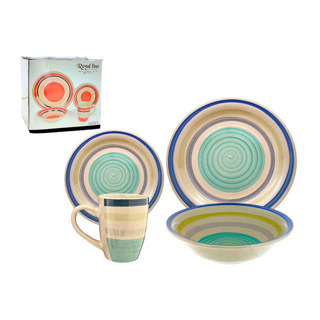 VAJILLA CERA COL SURT 16 PZ ROYAL 705-1420765