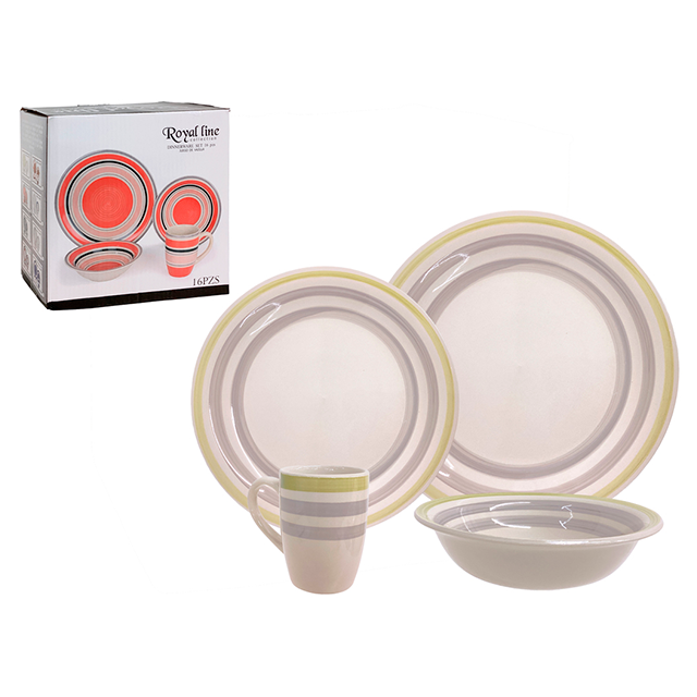 VAJILLA CERA COL SURT 16 PZ ROYAL MAYS 705-1427967