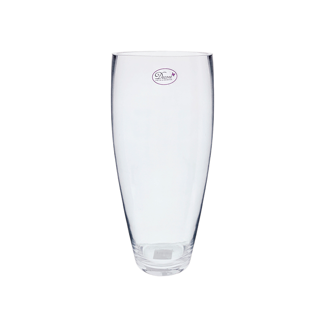 FLORERO VID 30 CM LISO TRANS DECORE MAYS 714-01928