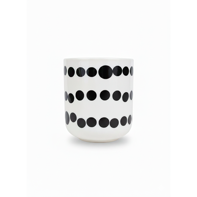 TAZA/VASITO CERA 3.7 OZ DECO NG/BL UN LIFE ART 727-03494