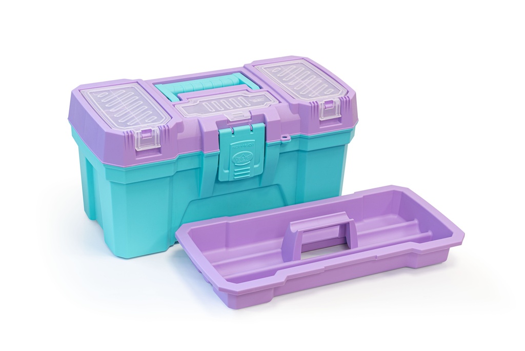 CAJA PLAS MEGABOX BEAUTY 9.1 LT C/BAND TURQ/MOR REYPLAST CJX965600
