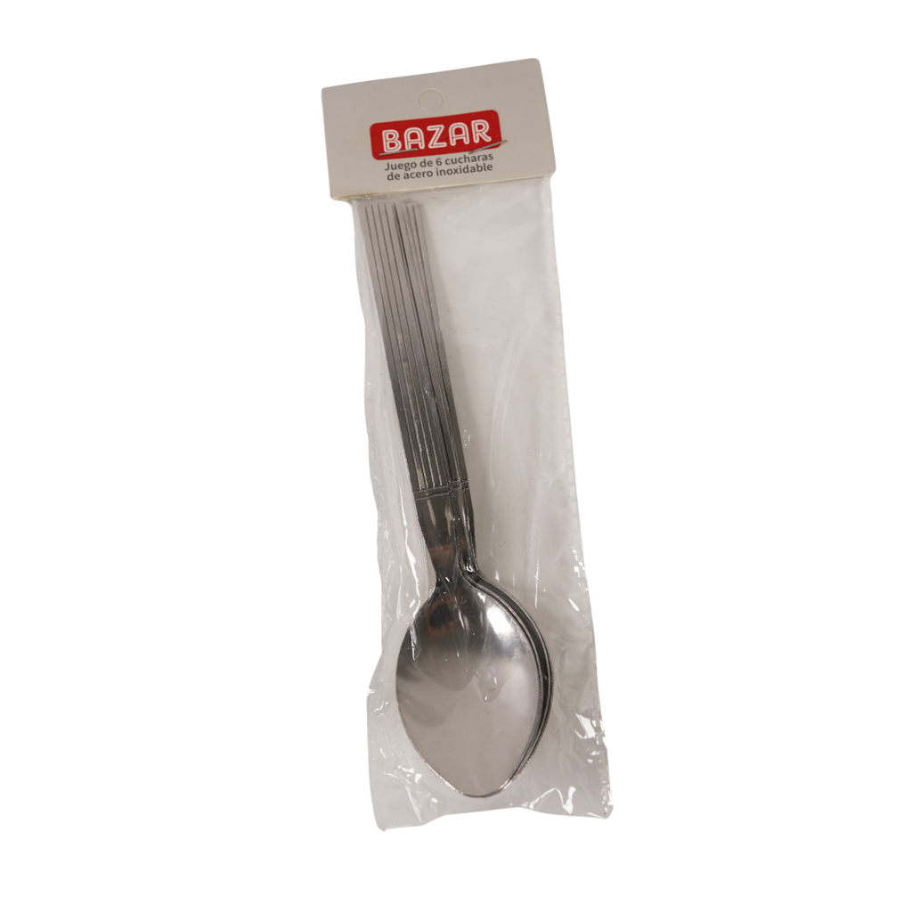 SET 6 CUCHARA ACER 1.2 MM BOL BAZAR CASAMAS 1130