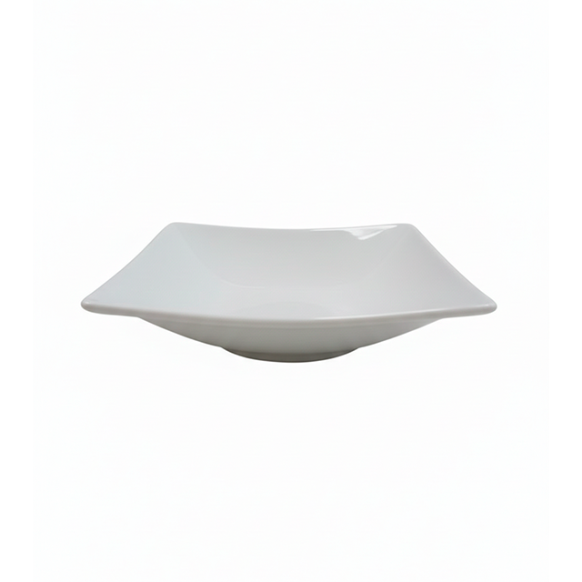 PLATO CERA 8" CUAD CONICO HONDO C/ORI 1.5CM BL GIGI-147