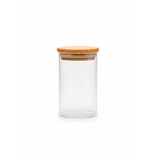 DEPOSITO VID 250 ML CUAD TAPA PRES MAD CAJ GIGI