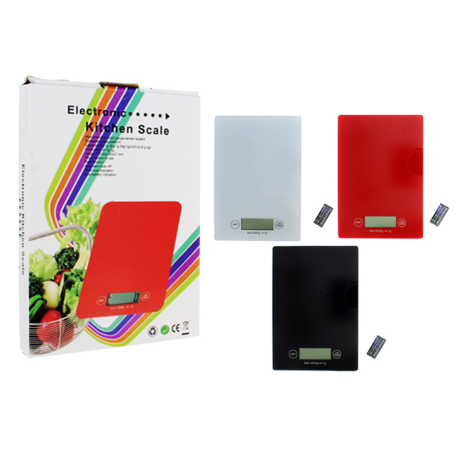 BASCULA/PESA P/ALIMENTO 5KG VIDRIO/ABS PACIFIC CLUB 739-34641