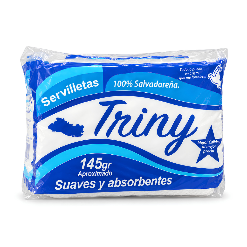 SERVILLETA TRINY PAQUETE 145 GR APROX