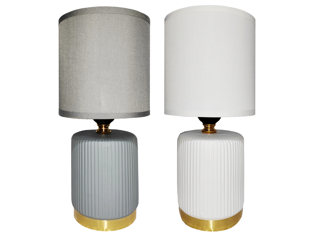 LAMPARA MESA CERA/TELA 10.5" DECORE MAYS 604-05658