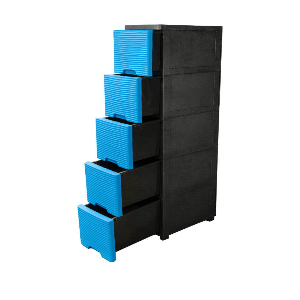 GAVETERO PLAS COMPACTO 5 GAV 26X40X110.6 CM CEL TINY SANCHIA
