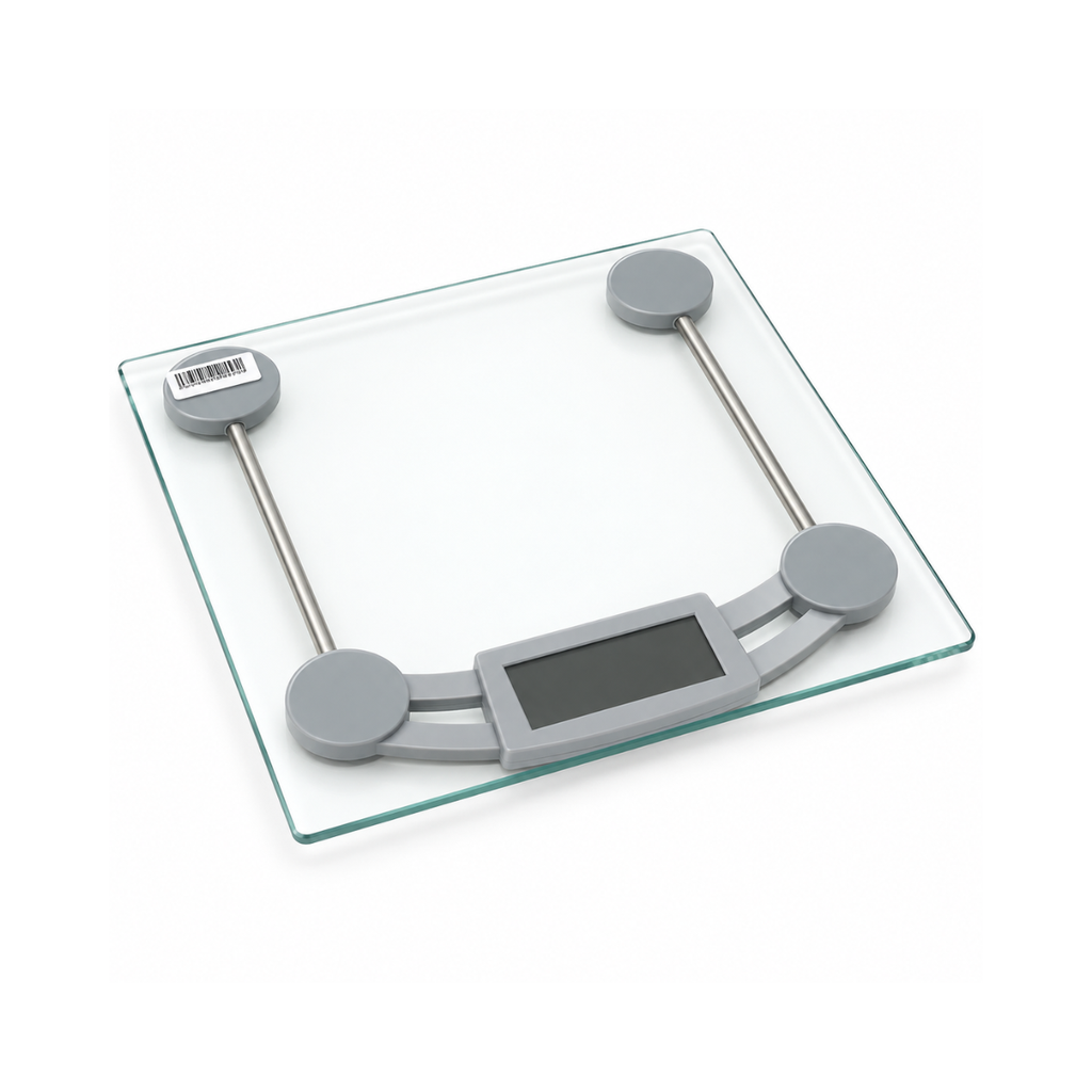 BASCULA DIGITAL BAÑO KG/LB 29X28X2.2 CM CAP 330 LB C/BAT CASAMAS 1241