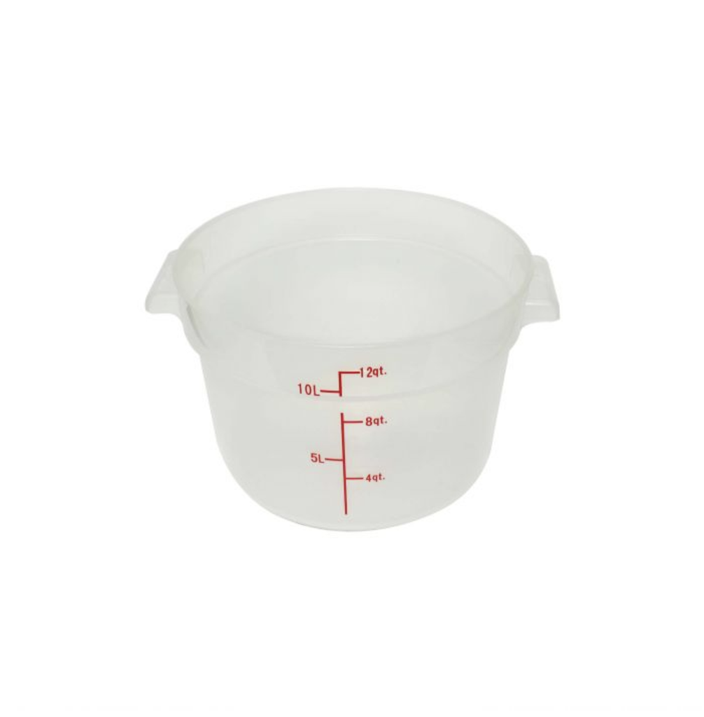 DEPOSITO PLAS 12 QT TRASLUCIDO THUNDER GROUP PLRFT312TL