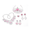 SET ACCESORIOS P/PRINCESA C/CORONA PLA/ROSA 7 PZ CAJ ROYAL 45291/71321