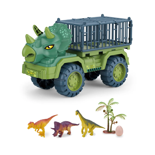 CAMION DINOSAURIO JAULA C/ACCES VD 41X17X21 CM CAJ 45300/236089