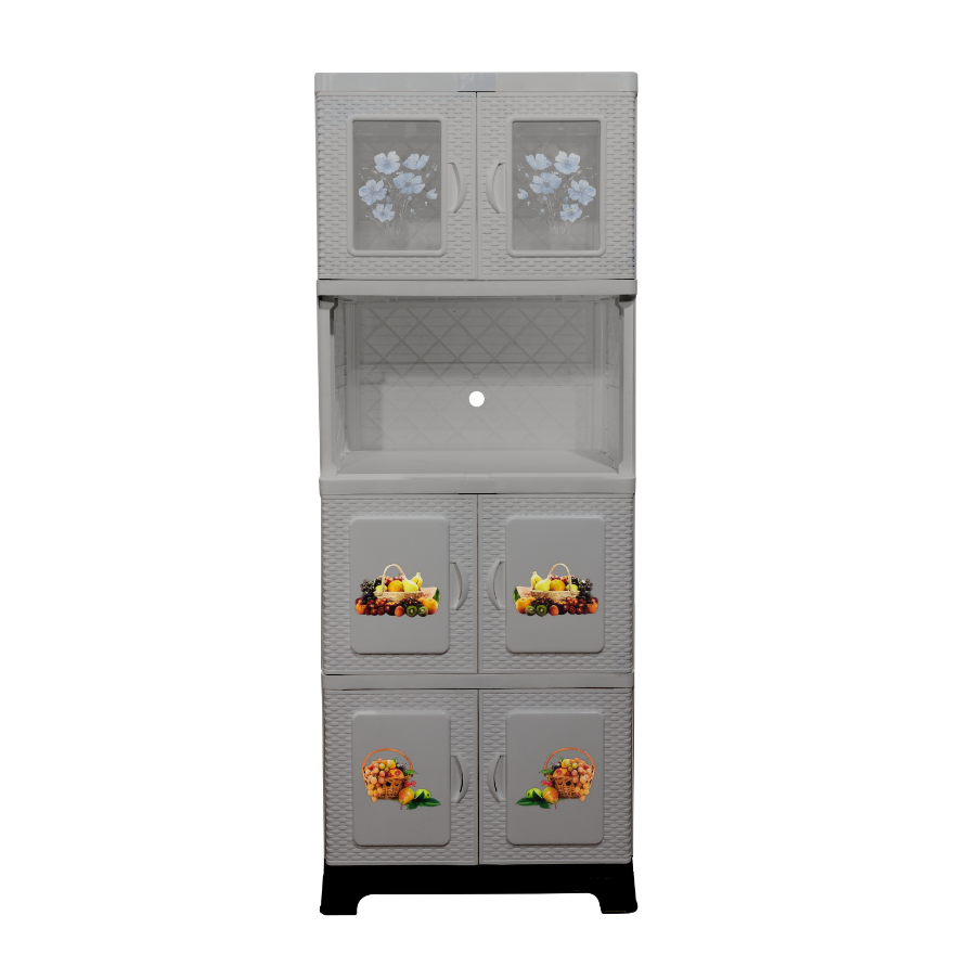 CHINERO PLAS TERESITA RATAN 4 NIV C/2 PTAS VID 160X60.5X40 CM DECO BEIGE SANCHIA