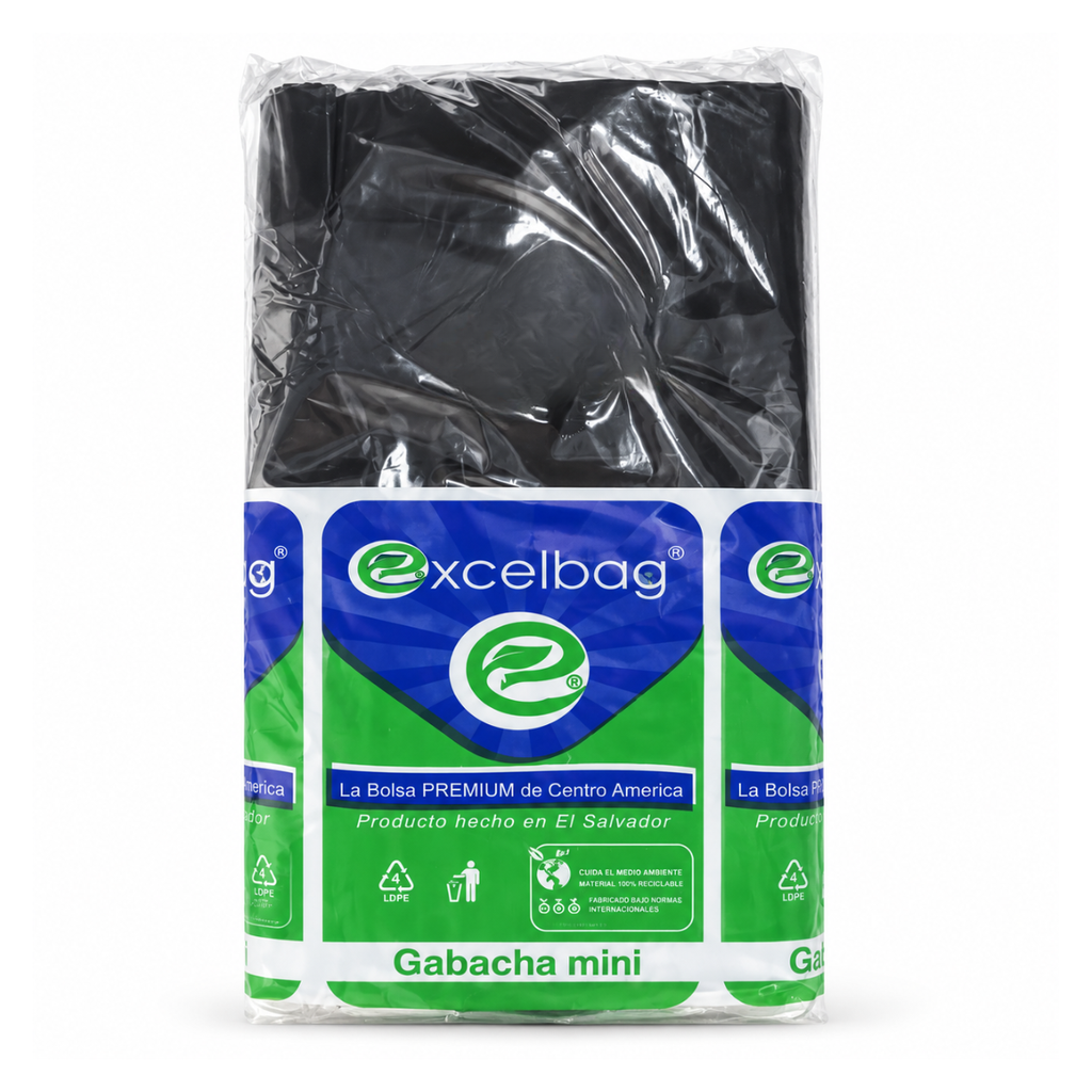 BOLSA GAB MINI NEGRA 100 PZ