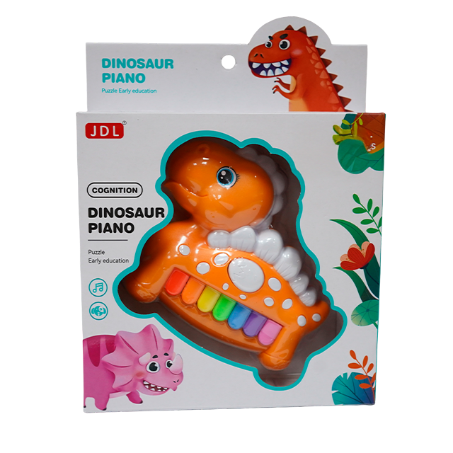 PIANO DINOSAURIO PEQ C/LUZ+SON CAJ 1303/8836B