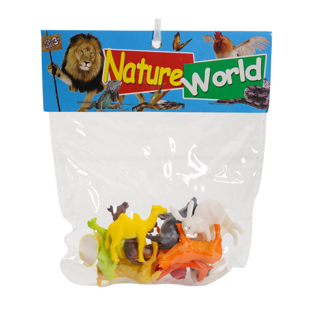SET 12 ANIMALES GRANJA PLAS 1.5" BOL CASAMAS 1321