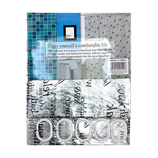 [15012482] CORTINA P/BAÑO PLAS 180X180 CM 711-1400502