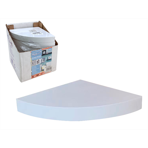 [15012511] ESTANTE PVC D/ESQUINA P/PARED 25X25X3.8CM IDEAL FURNITURE 856-DR148961B