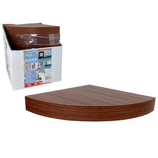 [15012516] ESTANTE PVC D/ESQUINA P/PARED 25X25X3.8CM IDEAL FURNITURE 856-DR148961CH