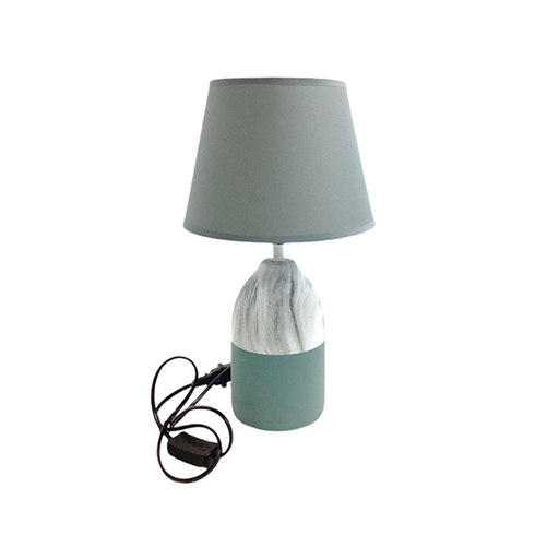 [15012449] LAMPARA MESA 36 CM CERA/TELA DECORE 604-06297