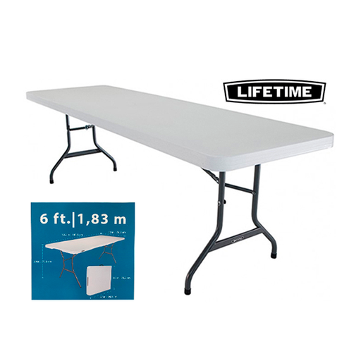 [15012636] MESA PLEGABLE 6' HDPE/ACER LIFETIME 852-5011