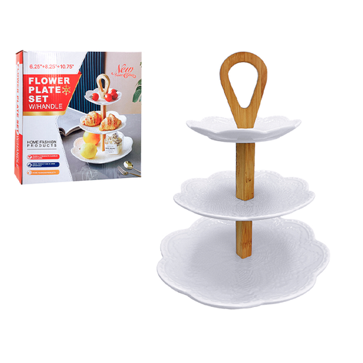 [15012431] PLATO PORC C/SOPORTE 3 NIV LIFE ART MAYS 705-02174