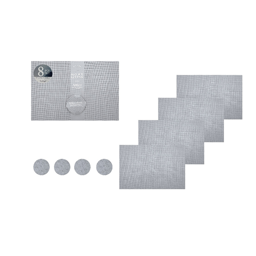 [15012555] SET 8 PZ INDIVIDUALES+PORTAVASOS POLIESTER/VINIL HOME LIVING  731-1406715