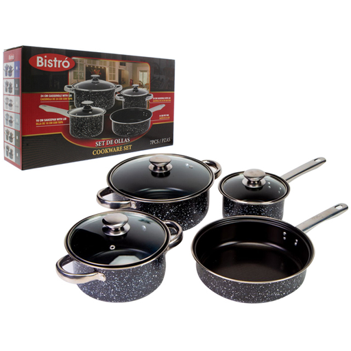 [15012387] SET OLLAS 7 PZ ACER/VID 24/24/20/16 CM BISTRO 713-06231