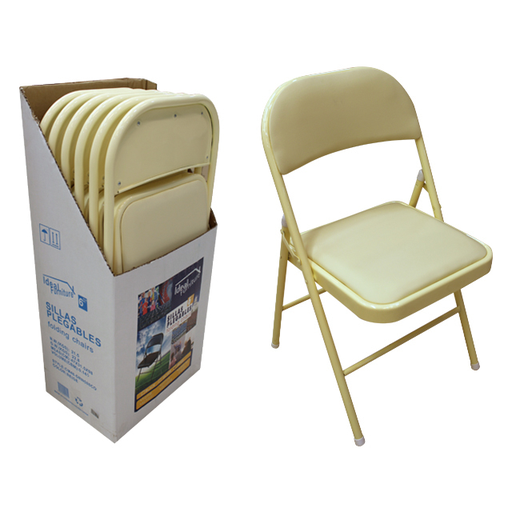 [15012538] SILLA ACER/PVC PLEGABLE IDEAL FURNITURE 46X43X78CM MAYS 851-DRN588CO