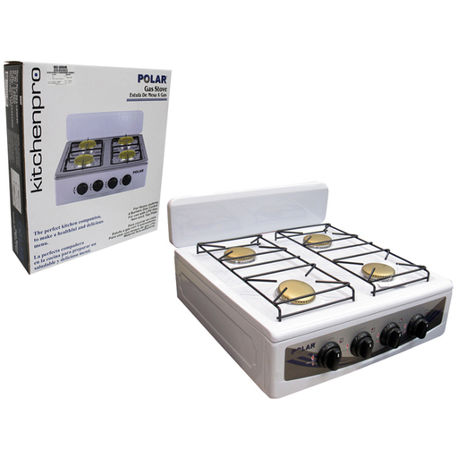 [15012589] COCINA/ESTUFA MESA GAS 4 QUEM ACER/ALUM 50X49X13.5 CM POLAR MAYS 963-LK004C