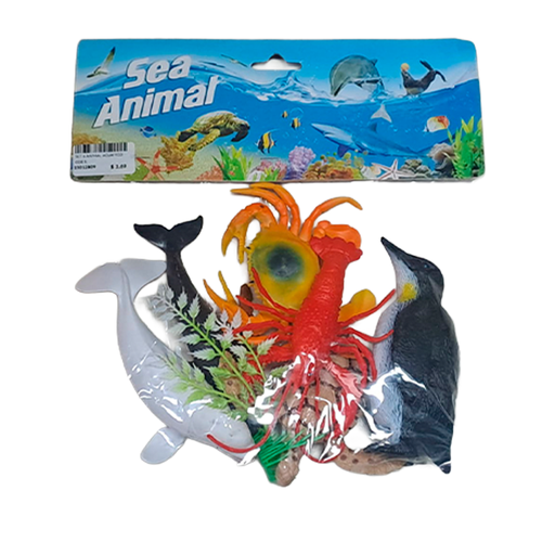 [15012809] SET 6 ANIMAL ACUATICO GDE SURT SEA ANIMAL H053-8-2