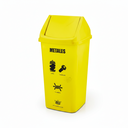 CONTENEDOR URBANO/BASURERO PLAS #80 75 LT C/T VAIVEN METALES AMARI REYPLAST TCX037697