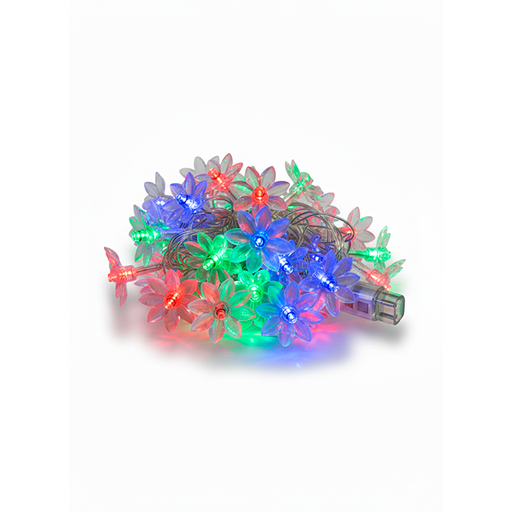[15012898] GUIA NAV LED 28 LUCES DOB FLOR MULTICOLOR CAJ MY2608