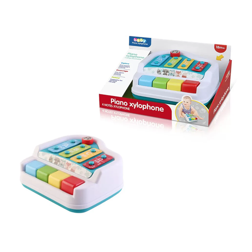 [15013025] PIANO XILOFONO 4 TECLAS 29X22.5X14 CM BABY TIME CAJ 45277/242601