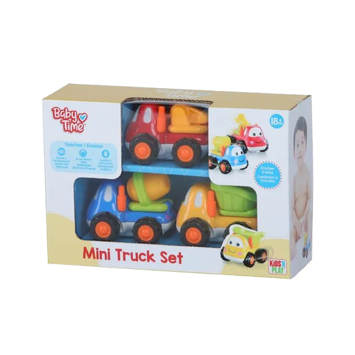 [15013030] SET 3 MINI CAMIONES CONSTRUCCION FRICCION CM BABY TIME 45243/61519