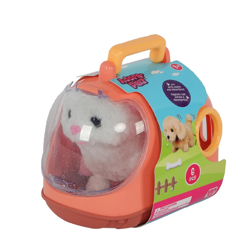 [15013050] PORTA MASCOTA VIAJERA C/PELUCHE 6 PZ DIS SURT 20X16X23.5 CM MALETA 45312/215212
