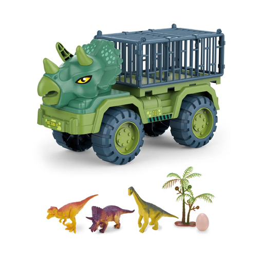 [15013054] CAMION DINOSAURIO JAULA C/ACCES VD 41X17X21 CM CAJ 45300/236089