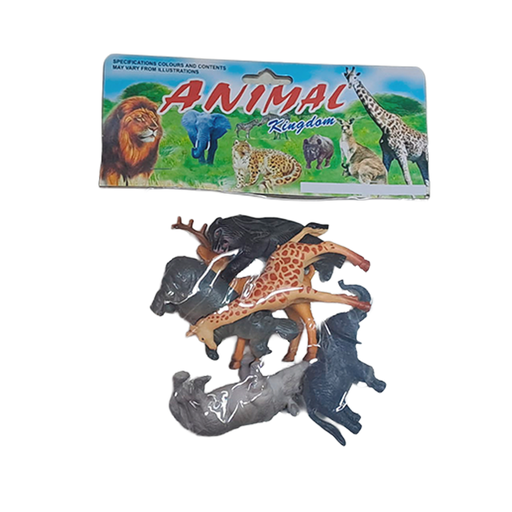 [15014034] SET 6 ANIMALES SALVAJES PLAS 4" BOL CASAMAS 1319