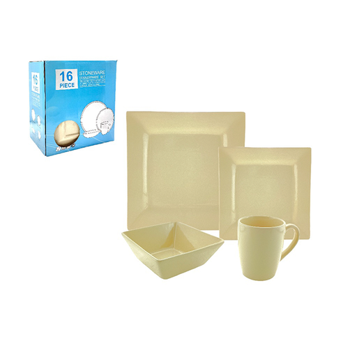 [15014218] VAJILLA 16 PZAS CERA 14/15/20/26.5 CM CREMA 705-F2